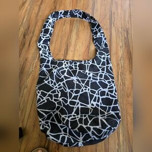 Cracked Glass/Leopard Black/White/Neutral Reversible Reusable Bag DVF x Target